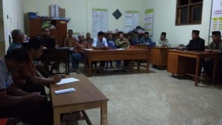 RAPAT PERSIAPAN PEMBENTUKAN PANITIA PILKADES DESA DUREN 2019 